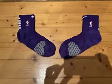 Nike NBA Authentic Game Socks Purple Size L Lakers