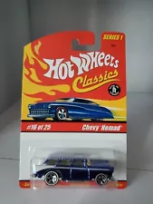 Hot Wheels Classics Series 1 #16/25 Chevy Classic Nomad - Spectraflame Blue