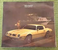 Original 1975 Pontiac Firebird Sales Brochure - 10 3/8 x 12" - 3 Page Foldout