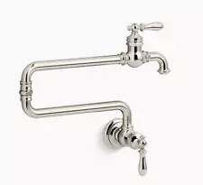 Kohler Artifacts Wall Mount Pot Filler Kitchen Sink Faucet K-99270-CP