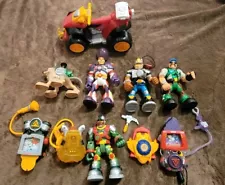 Lot of 1999/2000 Mattel Rescue Heroes - 5 Figures & ATV - Great Condition