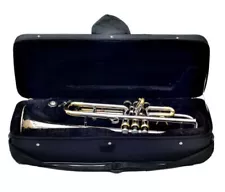 Trumpet Bb Pitch for Sale Nickel Brass Color with Free Hard Case and Mouthpiece