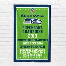 For Seattle Seahawks 3x5 ft Banner Super Bowl Football Champions Flag