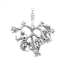 Cimaruta Witch 925 Sterling Silver Charm Fine Jewelry Italian Folk Amulet