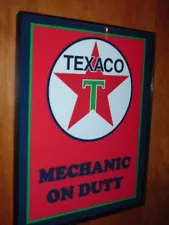 Texaco Oil Gas Service Station Garage Mechanic Man Cave Advertising Sign