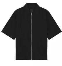 GIVENCHY Short Sleeve Boxy Fit Zipped Shirt