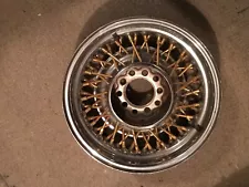 For sale are 3 Ford Lincoln Gold wire wheel 15x6 52 spokes 2 3/4 backset