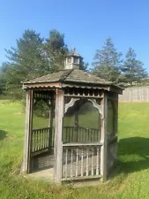 gazebo hard top wood