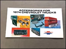 1974 Chevrolet Factory Original Accessories Truck Sales Brochure Catalog