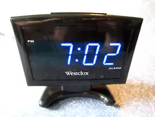 Vintage Westclox LED Alarm Clock Looks like Old Desktop Computer