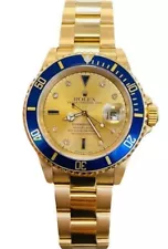 Rolex Submariner Date 16618 Factory Serti Diamond Dial PreOwned