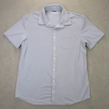 Western Rise Mens Limitless Merino Wool Shirt size L Button Up Short Sleeve