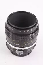 Nikon NIKKOR AI 55mm f/3.5 Prime Portrait Film Camera Lens #T99052