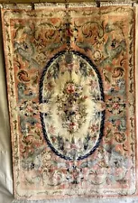 4 ft X 6 ft BEAUTIFUL ESTATE HANDMADE CHINESE ORIENTAL RUG CARPET