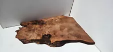 Old Growth Redwood root live edge slab w/burned edges corner shelf