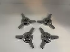 3 BAR SPINNER CENTER CAP FOR CHEVY RALLY WHEELS- WITHOUT EMBLEMS (SET OF 4)