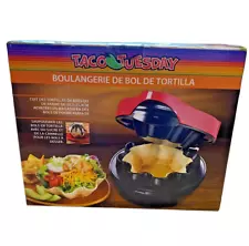 Taco Tuesday Baked Tortilla Bowl Maker 8-10 inch Shells Perfect for Tostadas NEW