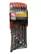 Mac Tools 14 Piece Metric Combination Wrench Set 12 PT Hi-Vis Orange SCLM14PTO