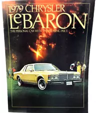 1979 Chrysler LeBaron Dealership Color Sales Brochure 1979