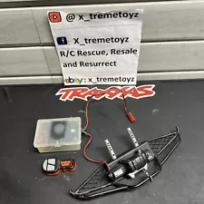 Traxxas Trx4 Metal Front Pre-runner Bumper W/Warn Winch Controller Frame Crawler