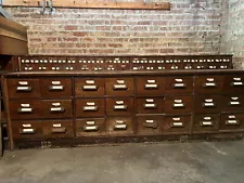 Antique Hardware Store Cabinets