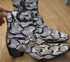 BLOWOUT SALE Amazing Jeffery West Mens Dress Boots Python Size 8