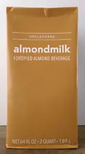 Starbucks Unflavored Almond Milk, 64 FL OZ, BB 4-30-2024, New S1