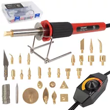 29 PCS Wood Burning Kit with Tips, Stamps, Case, 25W Tool DIY for Adults