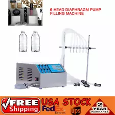 6 Head Electric Digital Pump Liquid Filling Machine For Perfume Water Oil Filler