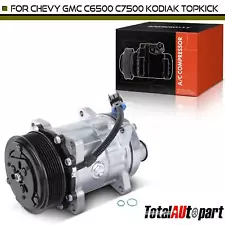 AC Compressor with Clutch for Chevrolet C60 Kodiak GMC C6500 97-00 C7500 Topkick (For: Chevrolet)