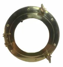 Brass Porthole 10 Inch Wall Hanging Nautical Home Decor Boat