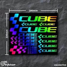 Cube sticker hologram | sticker set set bike ebike BMX MTB eMTB frame