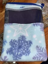 Sugar Glider Bonding Pouch Bonding Bag Frozen Snow Flakes Blue