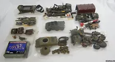 Lot of Military Vehicle Model Kits - Armored Car, Jeep, Tank, Anti-Aircraft Gun