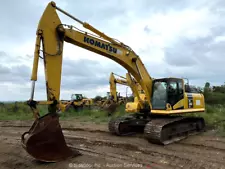 2018 Komatsu PC360LC-11 85000 lbs Excavator Enclosed Cab Steel Track bidadoo