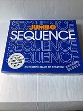 Jumbo SEQUENCE Strategy Game 100% Complete Jax Games EUC Large Very Clean