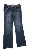 Bebe flare bedazzled rhinestone jeans size 29