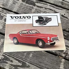 Original Vintage Rare Sales One Page Brochure Volvo P 1800