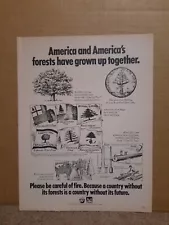 1977 America's Forestry Magazine Ad Pine Tree Shilling/America's First Flags