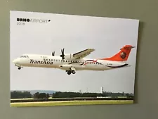 Airliner Postcard. ATR-72. 2-ATRG. Trans Asia