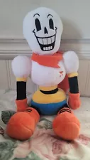 Undertale 11” Papyrus Skeleton Stuffed Plush Official Fangamer Licensed Sitting