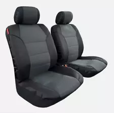 For Nissan Titan 2004-ON Car Front Seat Cover Elegant Dueable Black Canvas 2PCS