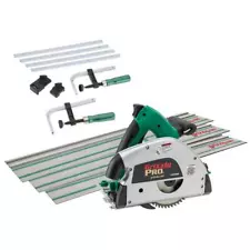 Grizzly Industrial Plunge-cut Track Saw 6-1/4" Track Saw Bundle 5500 RPM Corded