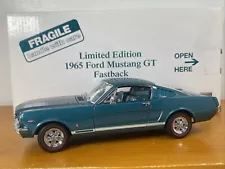 1/24 Danbury Mint 1965 Ford Mustang GT Fastback Limited Edition Teal Green