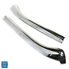 1967-1969 Camaro Firebird Convertible Windshield Header Molding (Chrome) – PAIR