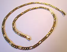 21.5" Golden Figaro Link Chain Necklace