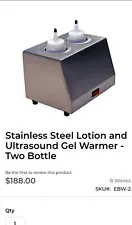 2-Bottle Stainless Steel Ultrasound Gel Warmer