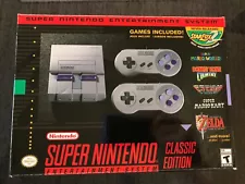 Authentic SNES Super Nintendo Classic Mini Super Entertainment System 21 Games