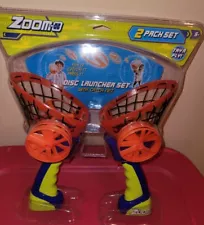 Zoom-O 2 Pack Set Disc Launcher Set with Catch Net