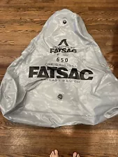 FATSAC Open Bow Triangle Fat Sac Ballast Bag - 650lbs - Black W706 + Pump